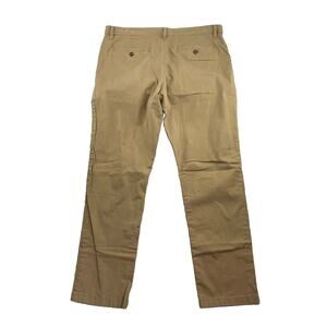Wallin Bros Men Pants 38 X 32 Inseam Khaki Flat Front Adult 51-1